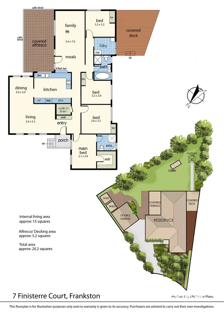 Floorplan of Homely house listing, 7 Finisterre Court, Frankston VIC 3199