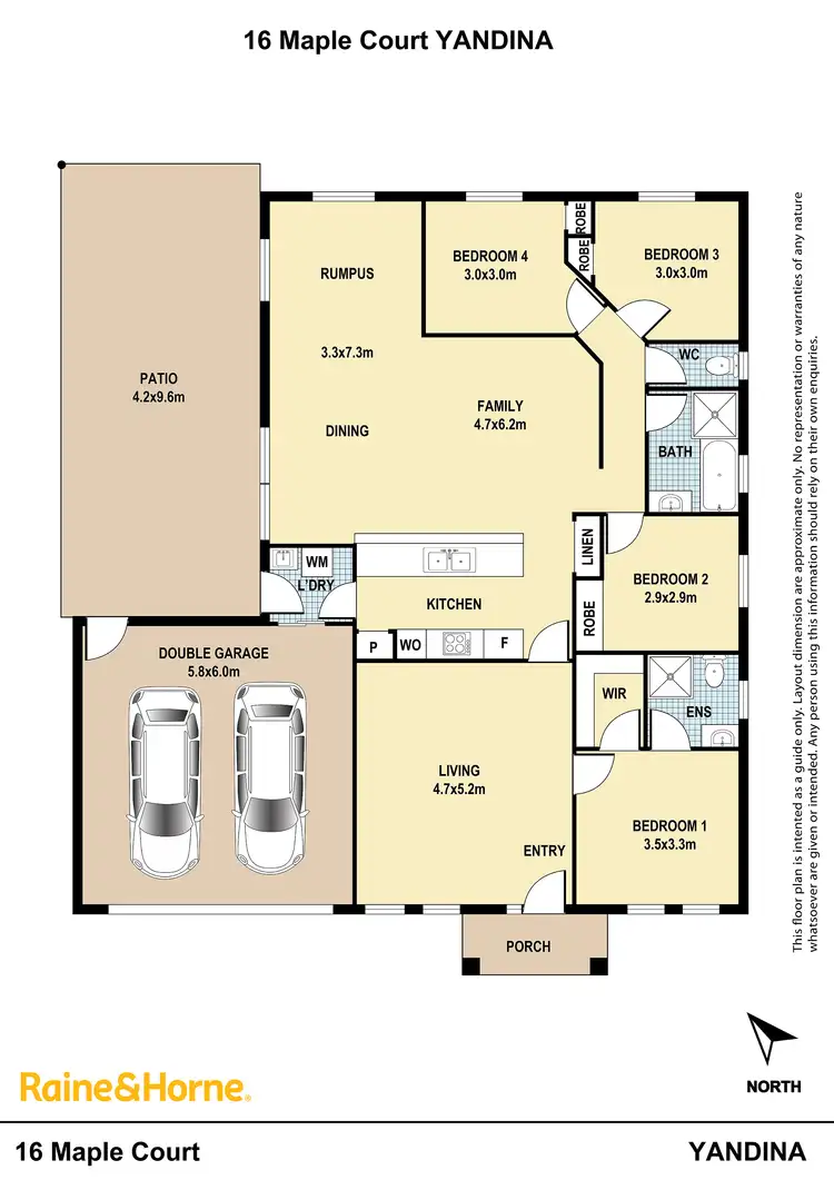 Floorplan of Homely house listing, 16 Maple Court, Yandina QLD 4561