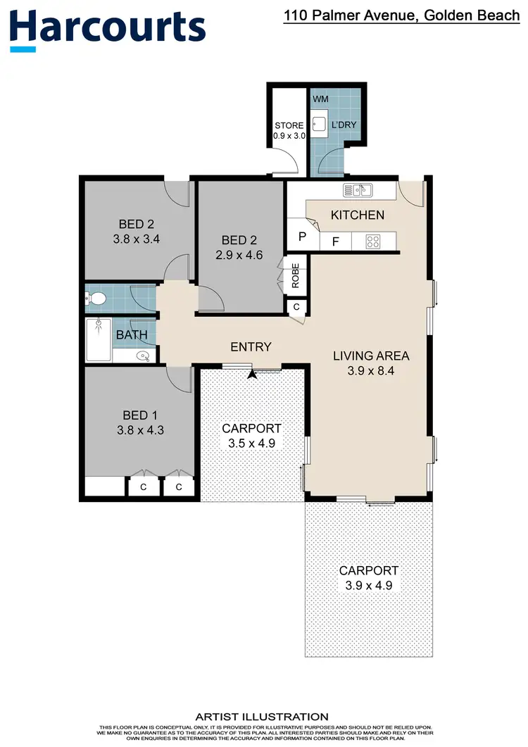 Floorplan of Homely house listing, 110 Palmer Avenue, Golden Beach QLD 4551