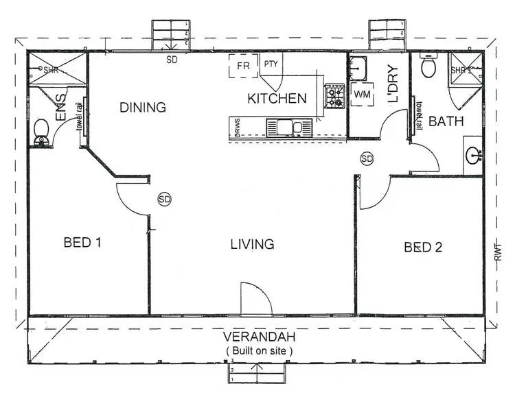 Floorplan of Homely house listing, 1/3 Mcdonald Avenue, Port Lincoln SA 5606