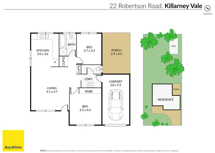 Floorplan of Homely house listing, 22 Robertson Road, Killarney Vale NSW 2261