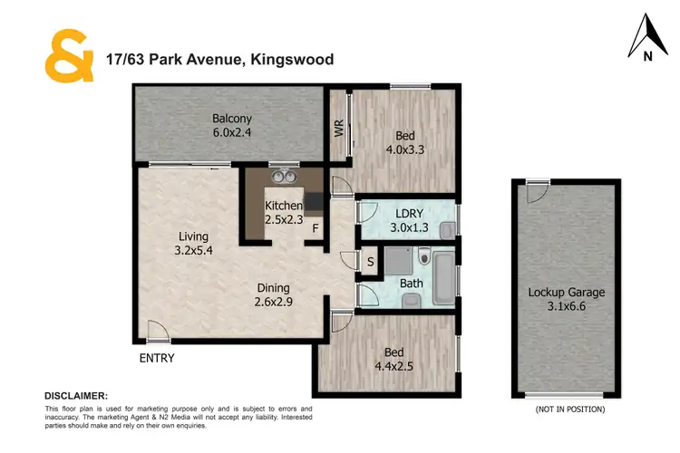 Floorplan of Homely apartment listing, 17/63 Park Avenue, Kingswood NSW 2747