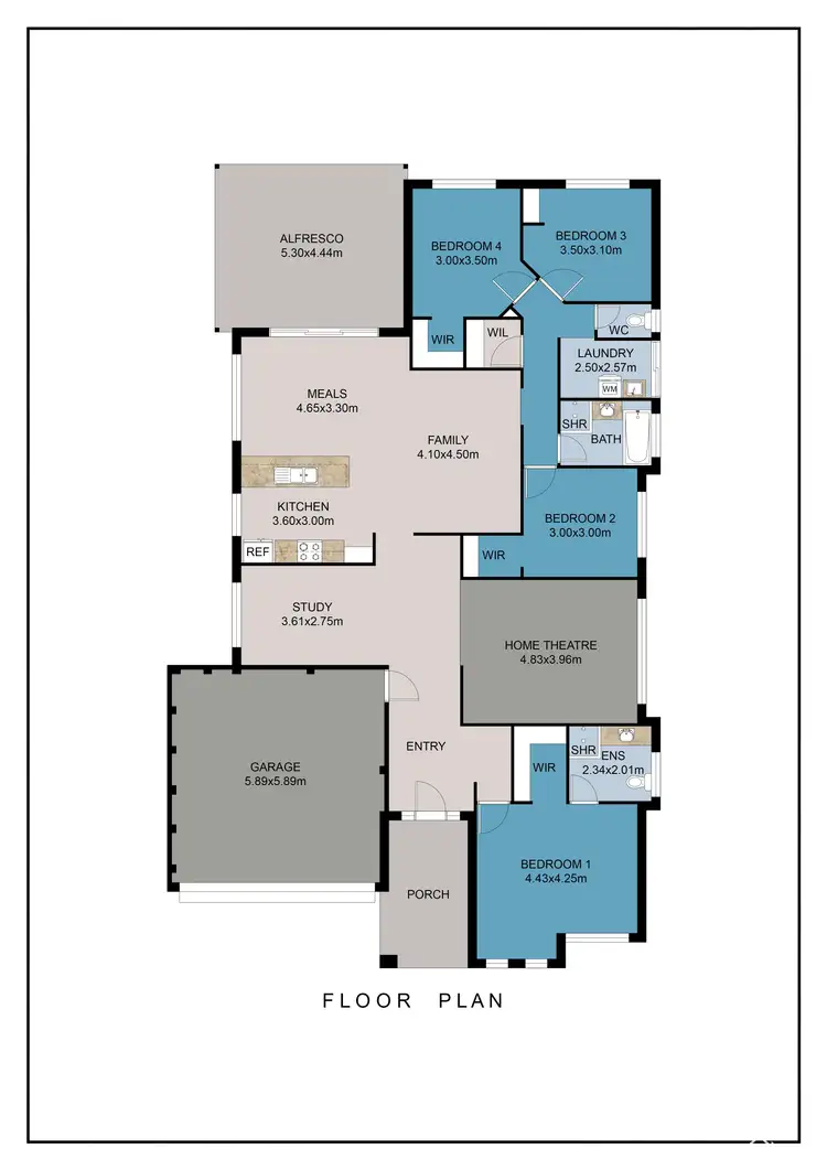 Floorplan of Homely house listing, 3 Hanretty Road, Byford WA 6122