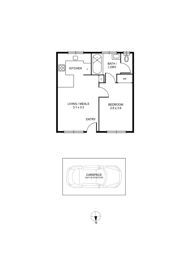 Floorplan of Homely apartment listing, 9/48 Kingsville Street, Kingsville VIC 3012