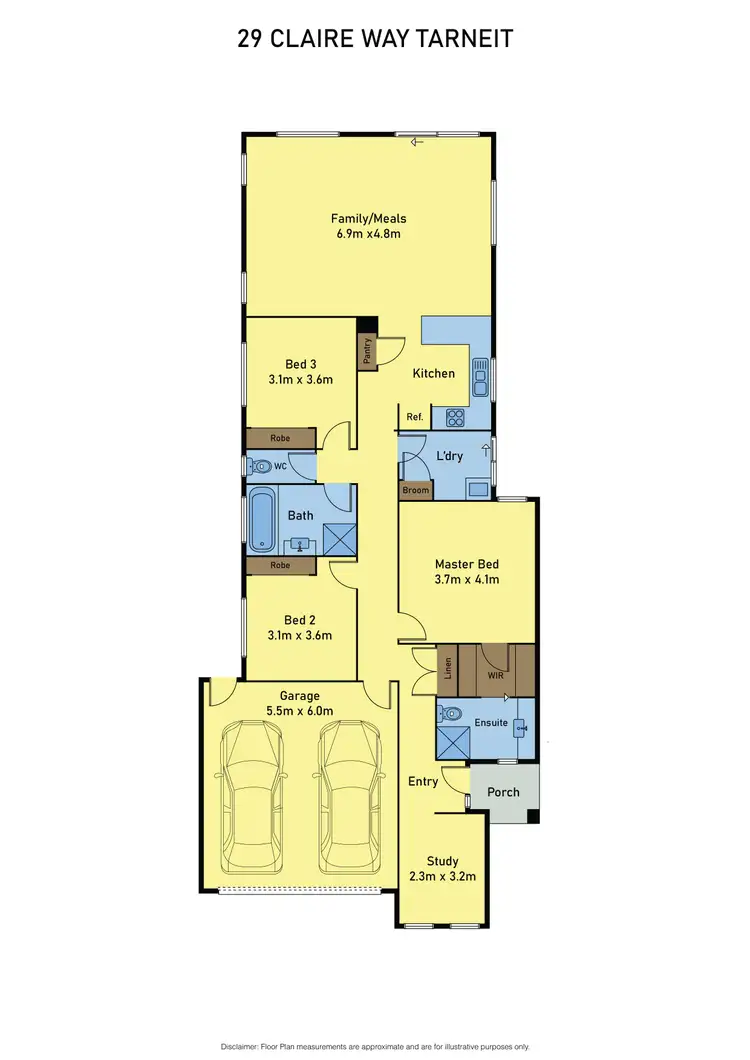 Floorplan of Homely house listing, 29 Claire Way, Tarneit VIC 3029