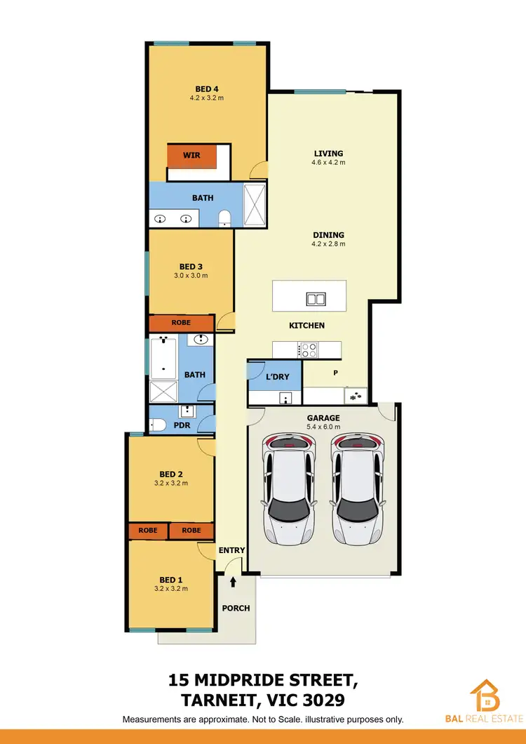 Floorplan of Homely house listing, 15 Midpride Street, Tarneit VIC 3029