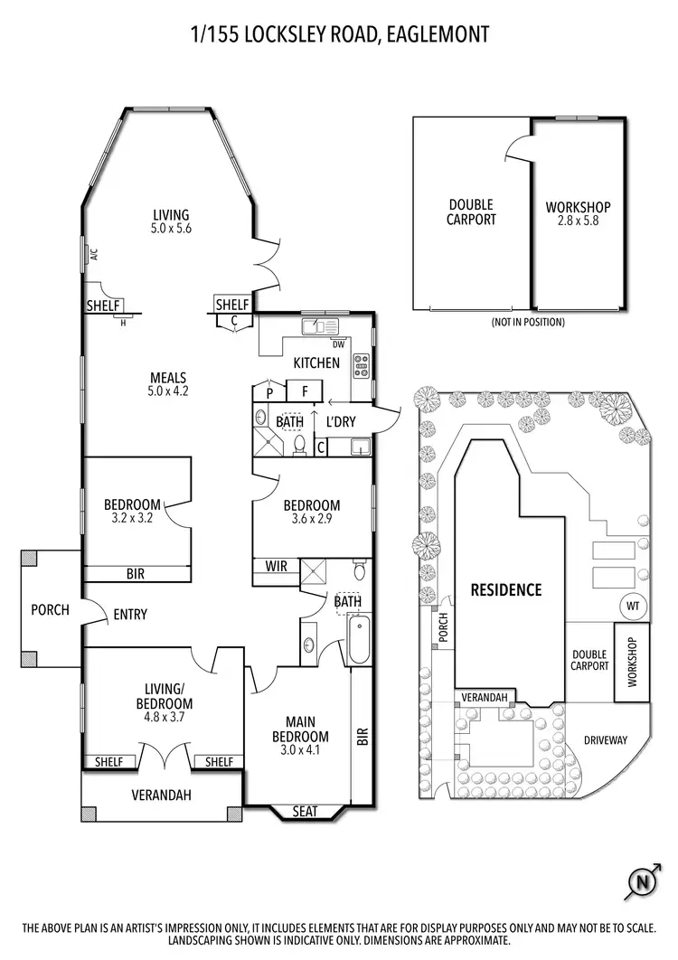 Floorplan of Homely house listing, 1/155 Locksley Road, Eaglemont VIC 3084