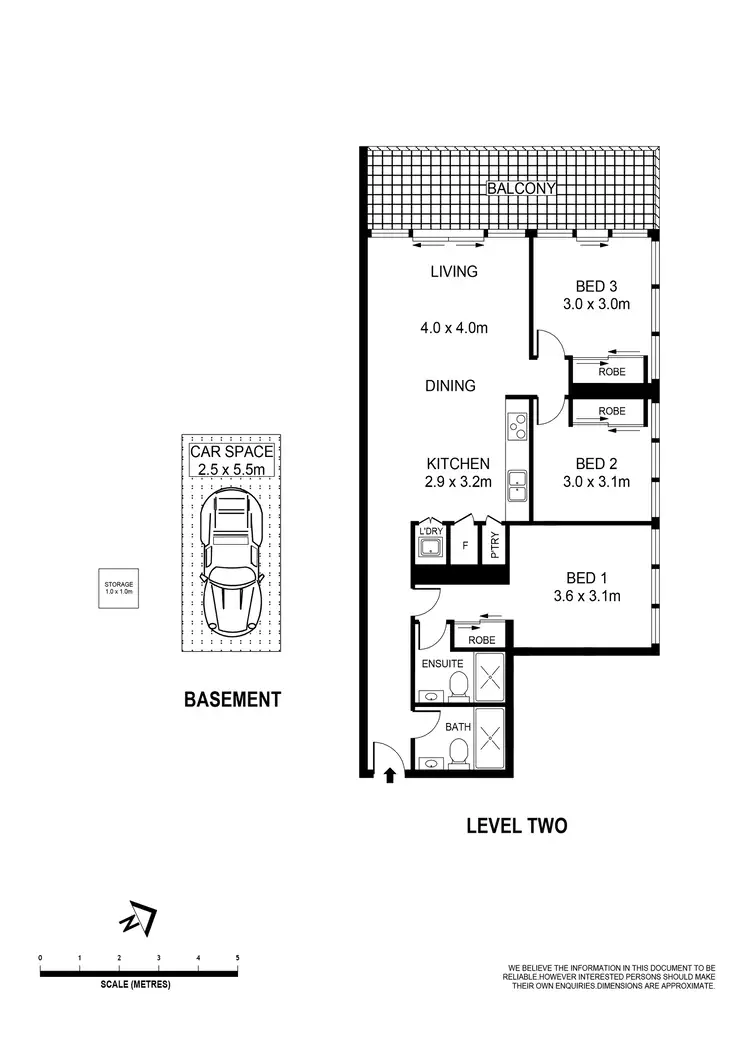 Floorplan of Homely apartment listing, 201/2 Thread Lane, Waterloo NSW 2017