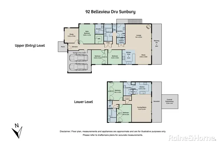 Floorplan of Homely house listing, 92 Belleview Drive, Sunbury VIC 3429