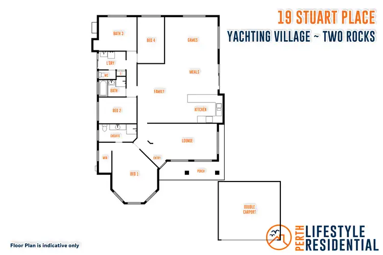 Floorplan of Homely house listing, 18 Stuart Place, Two Rocks WA 6037