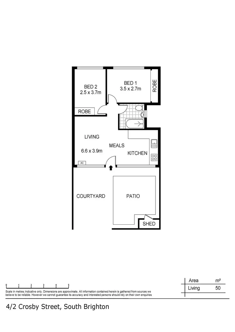 Floorplan of Homely house listing, 4/2 Crosby Street, South Brighton SA 5048