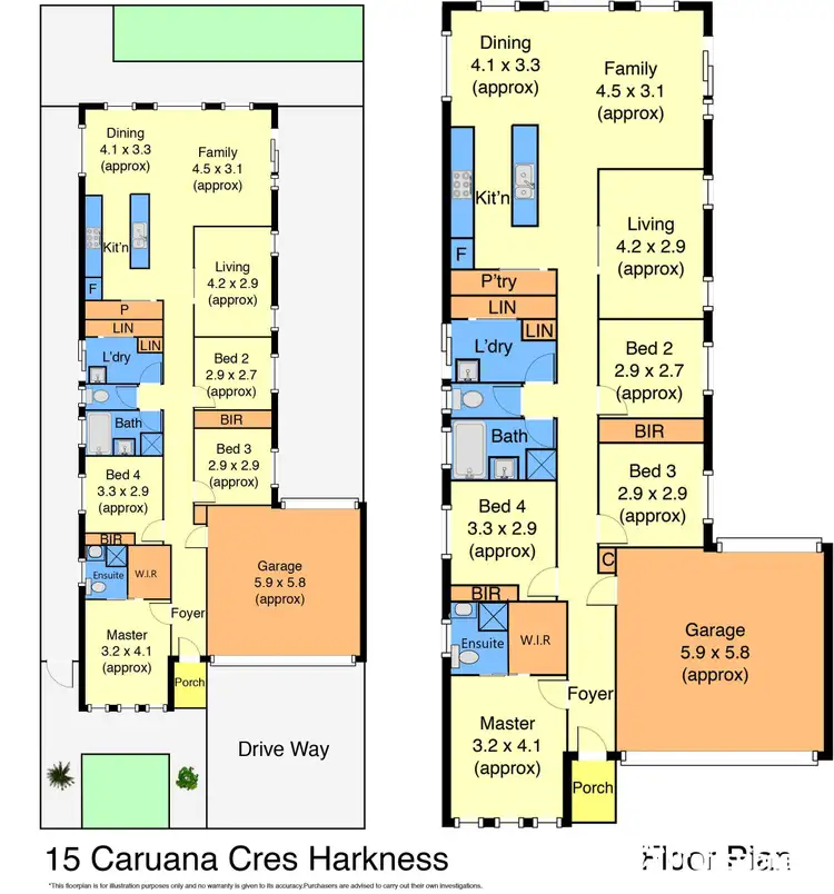 Floorplan of Homely house listing, 15 Caruana Crescent, Harkness VIC 3337