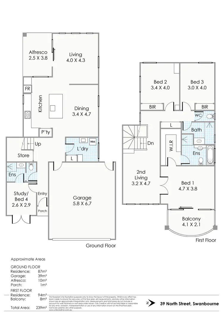 Floorplan of Homely house listing, 39 North Street, Swanbourne WA 6010