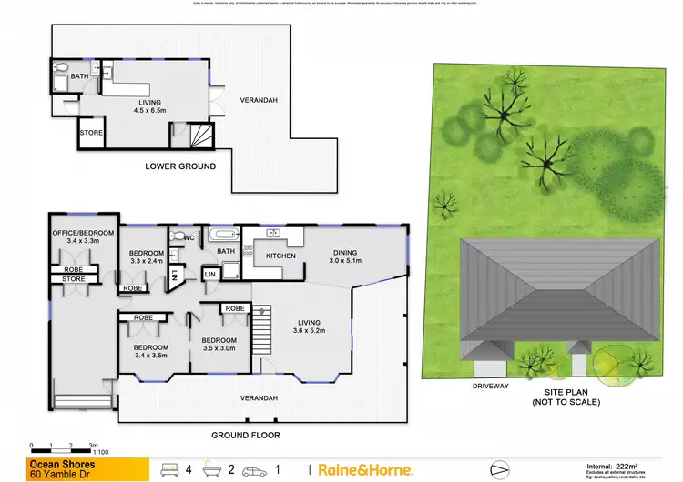 Floorplan of Homely house listing, 60 Yamble Drive, Ocean Shores NSW 2483