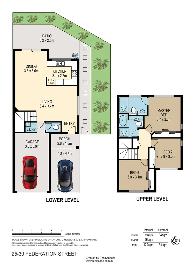 Floorplan of Homely townhouse listing, 25/30 Federation Street, Wynnum West QLD 4178