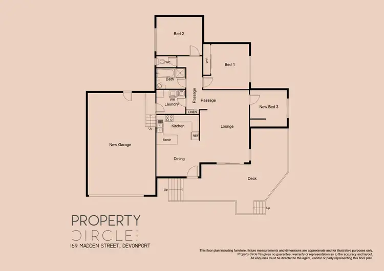 Floorplan of Homely house listing, 169 Madden Street, Devonport TAS 7310