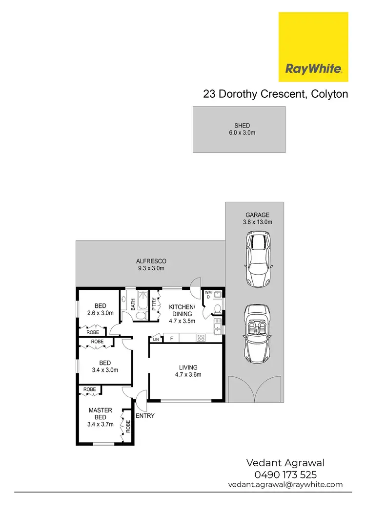 Floorplan of Homely house listing, 23 Dorothy Crescent, Colyton NSW 2760