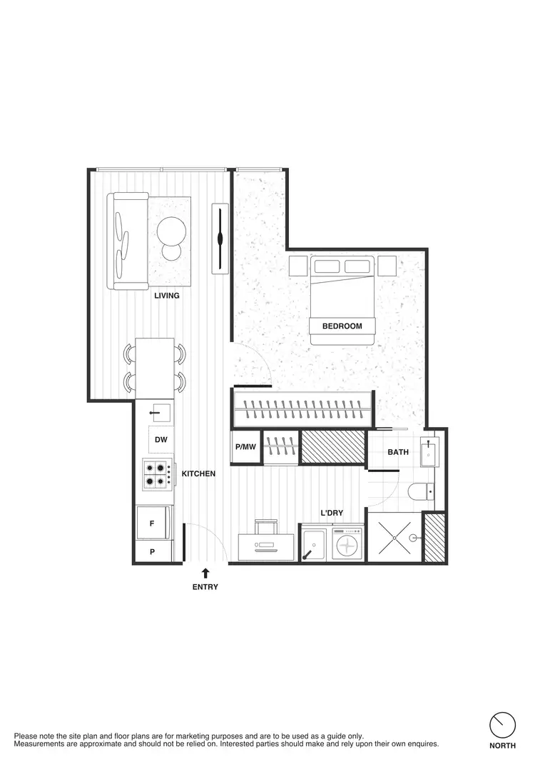 Floorplan of Homely apartment listing, 2105/70 Southbank Boulevard, Southbank VIC 3006