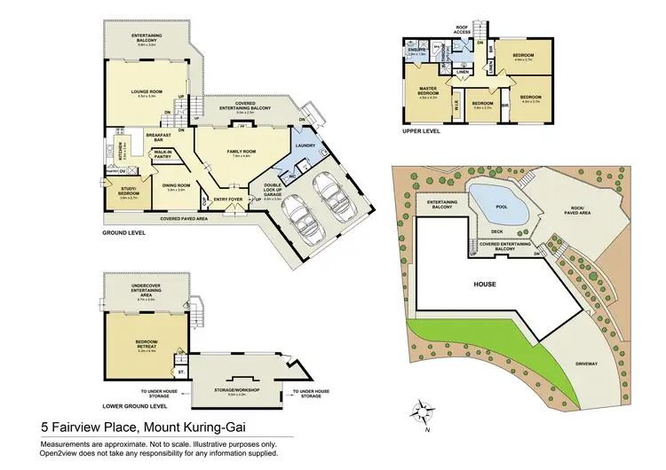 Floorplan of Homely house listing, 5 Fairview Place, Mount Kuring-Gai NSW 2080