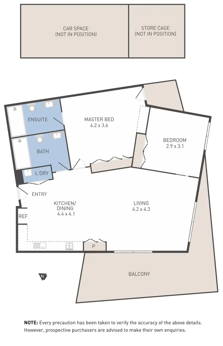 Floorplan of Homely apartment listing, 110/45 Edgewater Boulevard, Maribyrnong VIC 3032