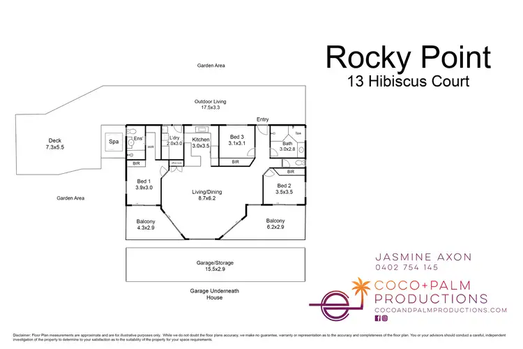 Floorplan of Homely house listing, 13 Hibiscus Court, Rocky Point QLD 4873