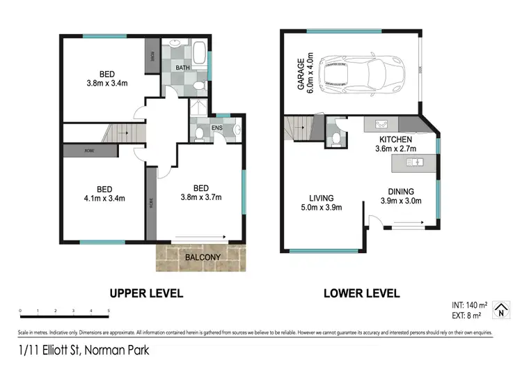 Floorplan of Homely house listing, 1/11 Elliot Street, Norman Park QLD 4170