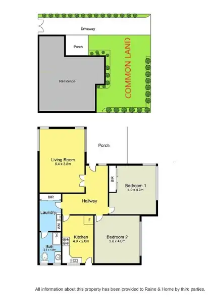 Floorplan of Homely unit listing, 1/16 Murrell Street, Glenroy VIC 3046