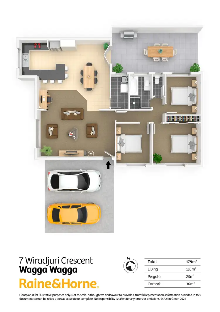 Floorplan of Homely house listing, 7 Wiradjuri Crescent, Wagga Wagga NSW 2650