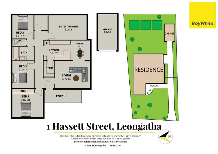 Floorplan of Homely house listing, 1 Hassett Street, Leongatha VIC 3953