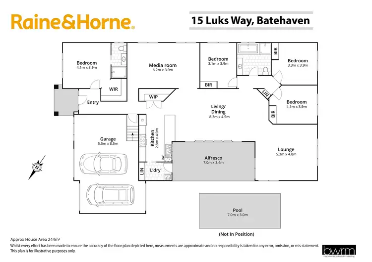 Floorplan of Homely house listing, 15 Luks Way, Batehaven NSW 2536