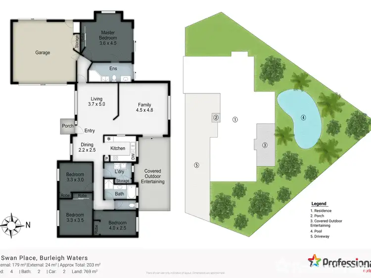 Floorplan of Homely house listing, 6 Swan Place, Burleigh Waters QLD 4220