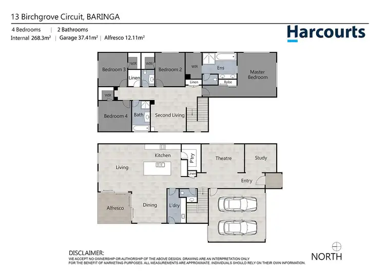 Floorplan of Homely house listing, 13 Birchgrove Circuit, Baringa QLD 4551