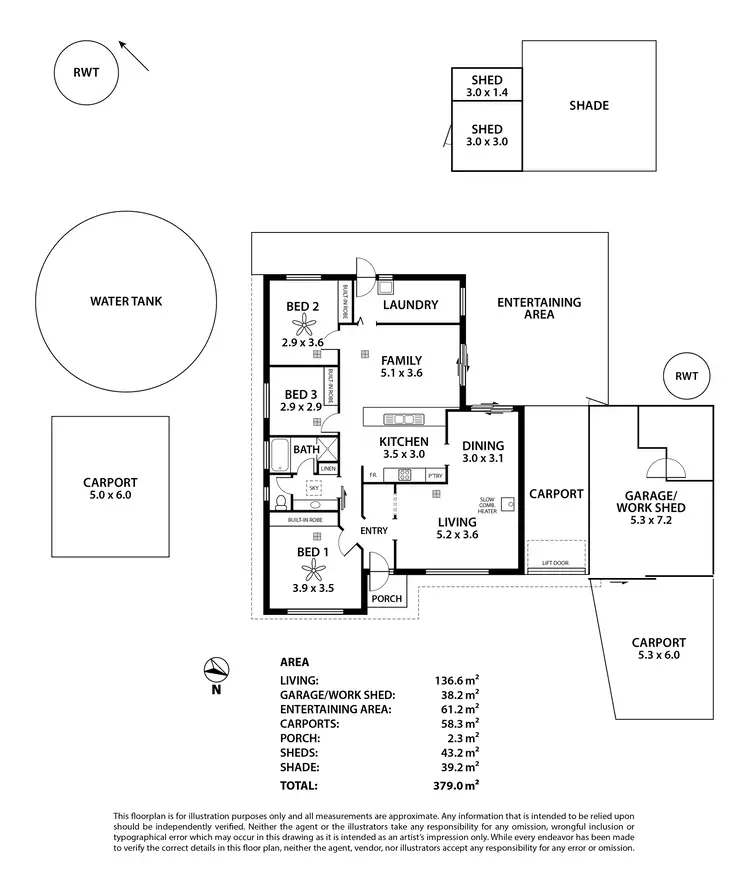 Floorplan of Homely house listing, 20 Pochin Street, Macclesfield SA 5153