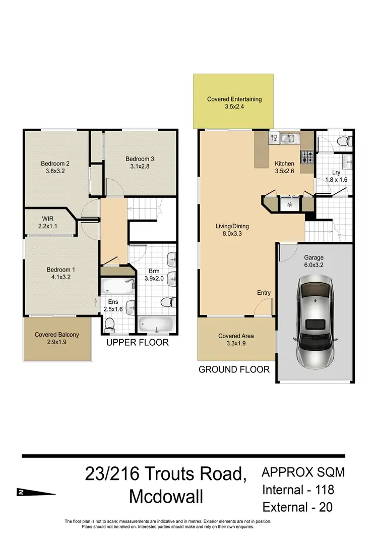 Floorplan of Homely townhouse listing, 23/216 Trouts Road, Mcdowall QLD 4053