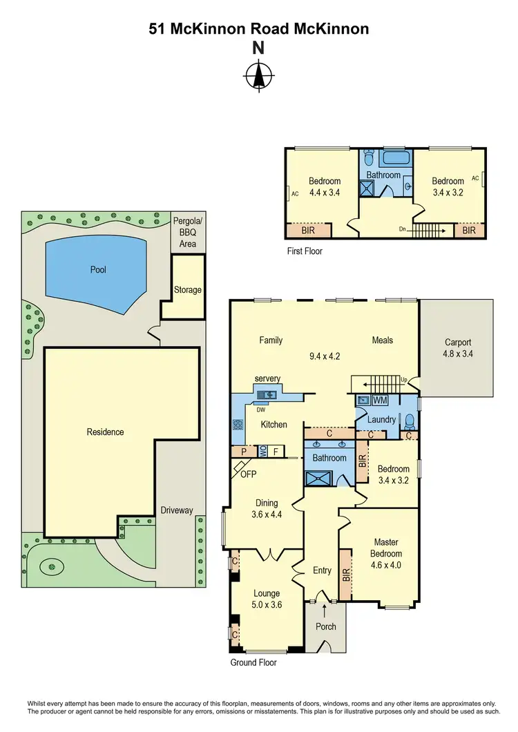 Floorplan of Homely house listing, 51 Mckinnon Road, Mckinnon VIC 3204