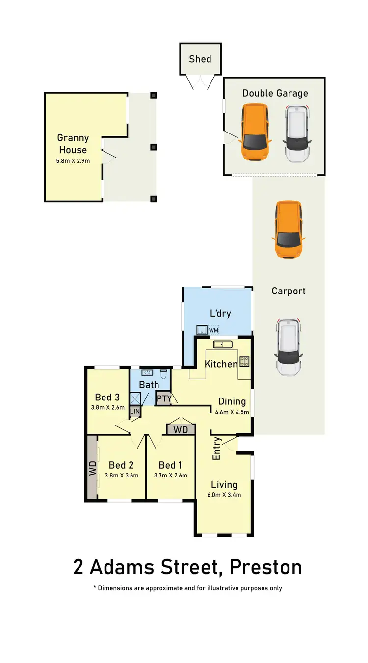 Floorplan of Homely house listing, 2 Adams Street, Preston VIC 3072