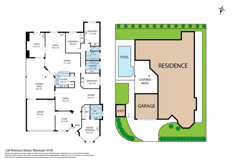 Floorplan of Homely house listing, 128 Petersen Street, Wynnum QLD 4178