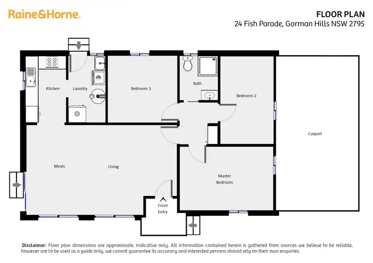Floorplan of Homely house listing, 24 Fish Parade, Gormans Hill NSW 2795