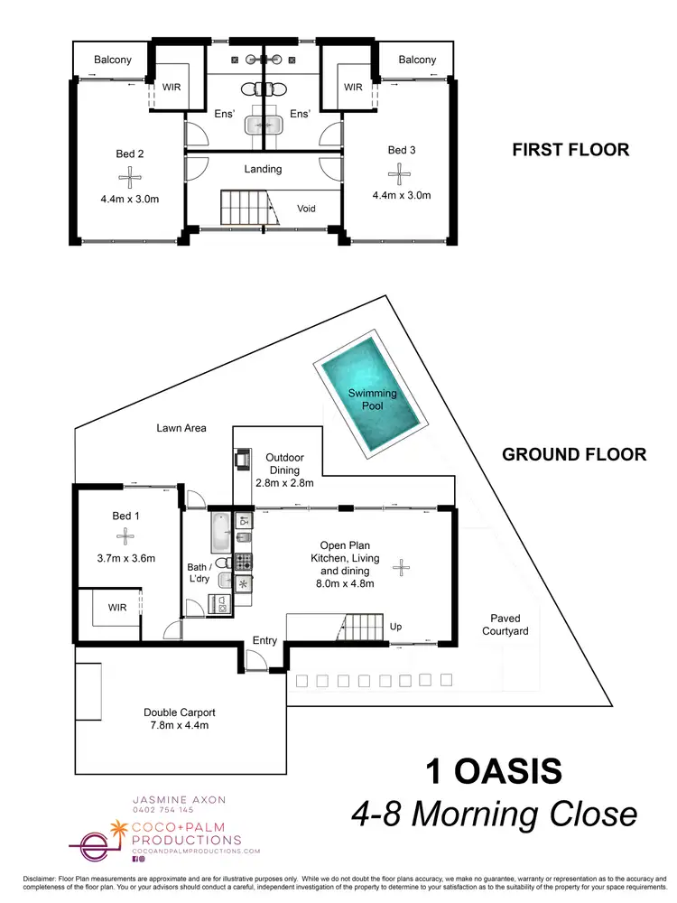 Floorplan of Homely unit listing, 1/4-8 Morning Close (OASIS), Port Douglas QLD 4877