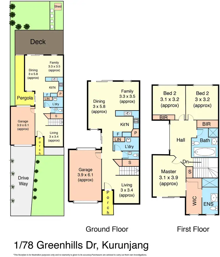Floorplan of Homely house listing, 1/78 Greenhills Drive, Kurunjang VIC 3337