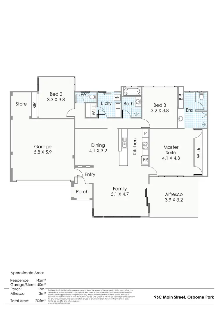 Floorplan of Homely house listing, 96C Main Street, Osborne Park WA 6017
