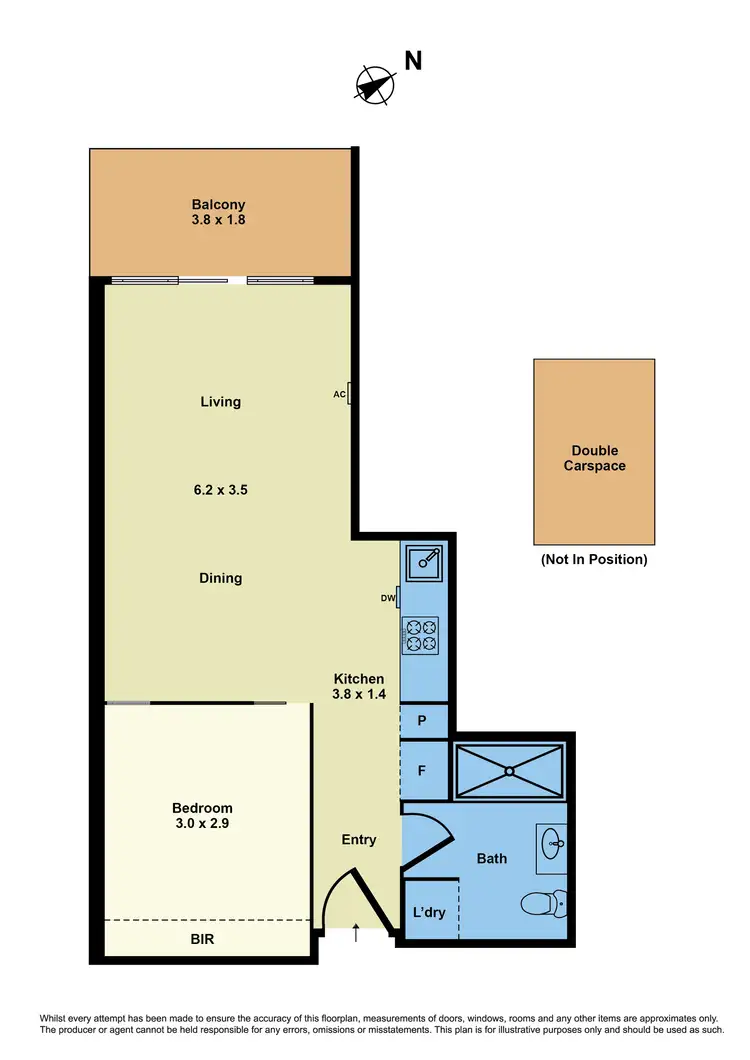Floorplan of Homely apartment listing, 409/47 Nelson Place, Williamstown VIC 3016