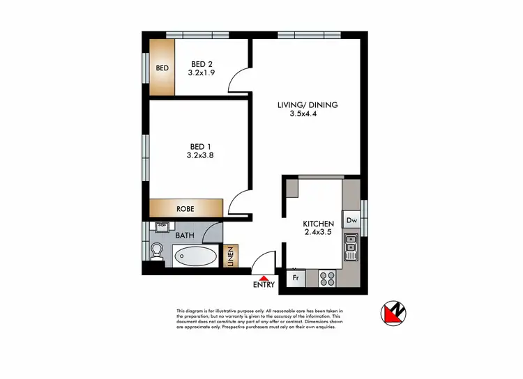 Floorplan of Homely apartment listing, 1/52 Gould Street, Bondi Beach NSW 2026