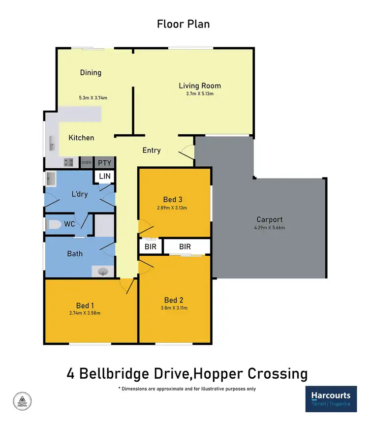 Floorplan of Homely house listing, 4 bellbridge drive, Hoppers Crossing VIC 3029