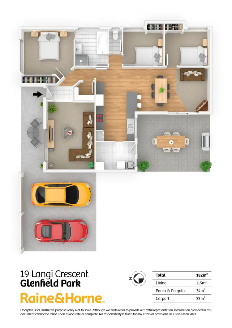 Floorplan of Homely house listing, 19 Langi Crescent, Glenfield Park NSW 2650