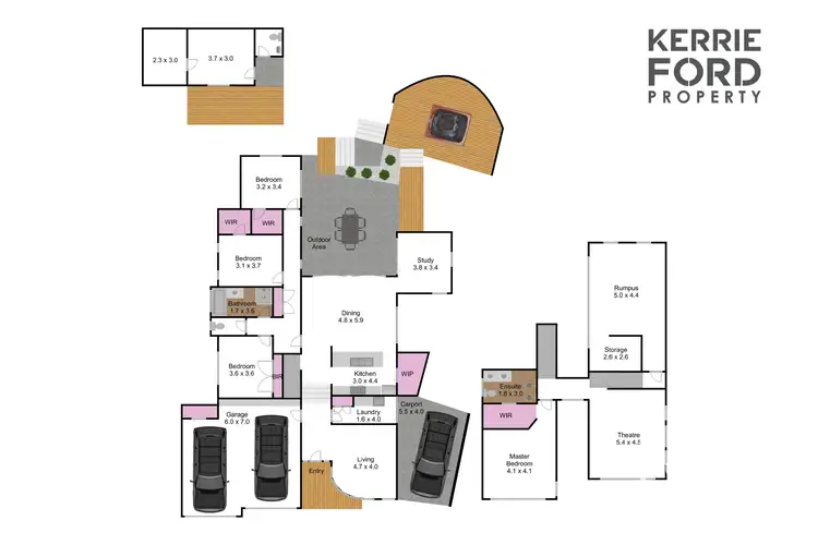 Floorplan of Homely house listing, 13 Notting Hill, Traralgon VIC 3844