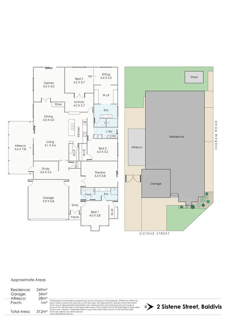 Floorplan of Homely house listing, 2 Sistene Street, Baldivis WA 6171
