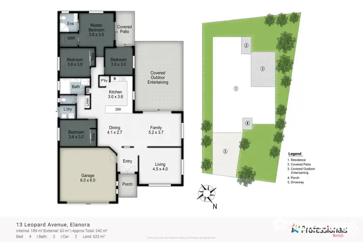 Floorplan of Homely house listing, 13 Leopard Avenue, Elanora QLD 4221