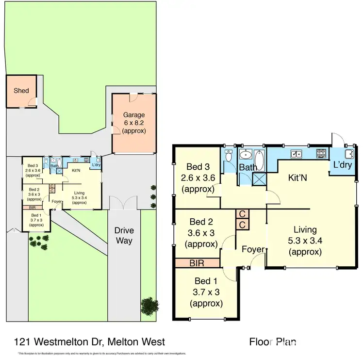 Floorplan of Homely house listing, 121 Westmelton Drive, Melton West VIC 3337