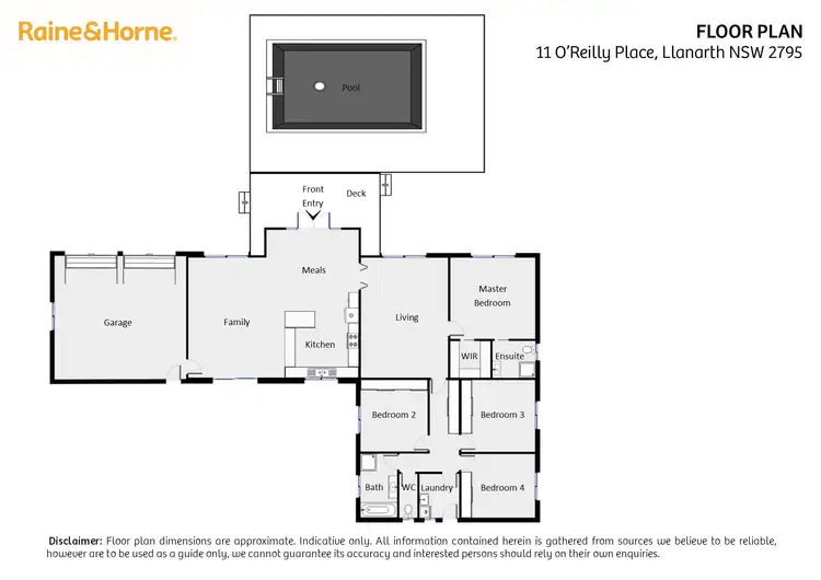 Floorplan of Homely house listing, 11 O'Reilly Place, Llanarth NSW 2795